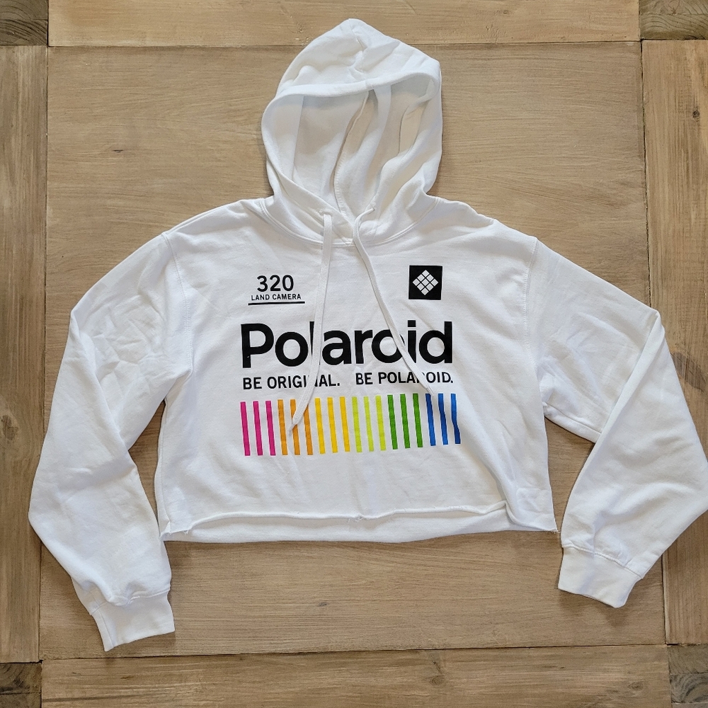 NWOT Hoodie Cropped Polaroid XL